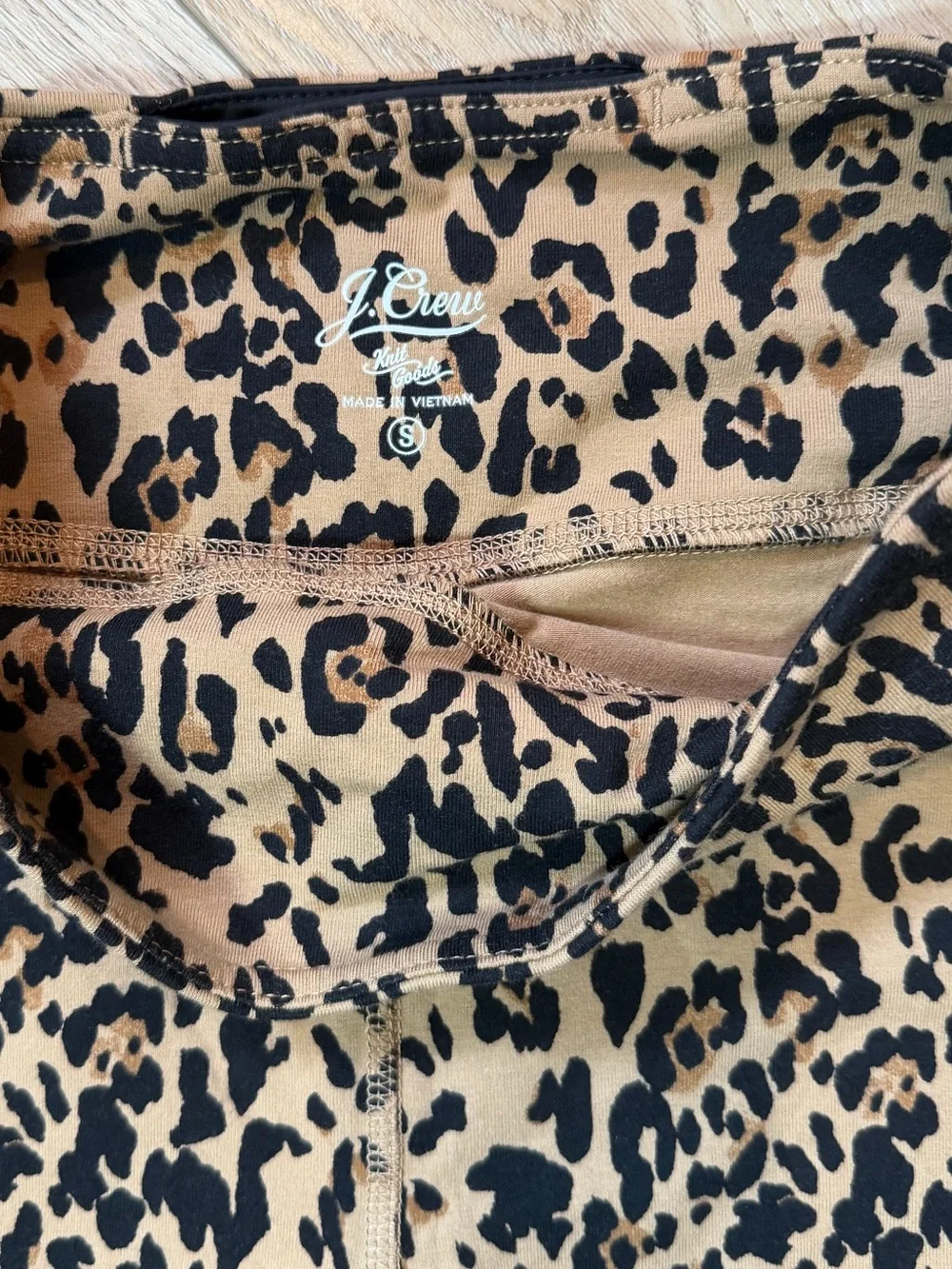 J.Crew Weekend Leopard Print Bike Shorts - S Preppy
